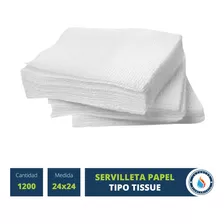 Servilleta De Papel Tissue Blanca Bar Cafe 24x24 Caja X1200