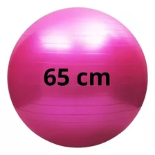 Bola Suiça Pilates Fisioterapia 65cm Yoga Gestante Funcional Cor Rosa