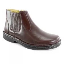 Bota Masculina Elástico E Zíper Leve Sapatoterapia ... - 175