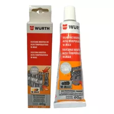 Silicone Motor Wurth W-max Alta Temperatura Cinza 60g