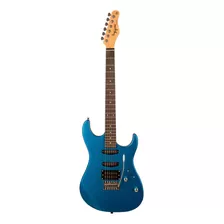 Guitarra Elétrica Tagima Tw Series Tg-510 De Tília Metallic Blue Com Diapasão De Madeira Técnica