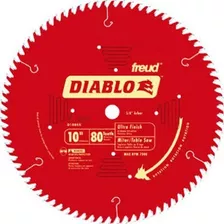 Freud D1080x Diablo 10-pulgadas, 80 Dientes, Hoja De Sierra