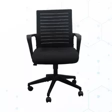 Silla Negra Semi Ejecutiva Oficina Reclinable Basica