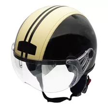 Capacete De Moto Aberto Custom Old School Vintage Kraft Plus