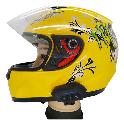 Casco De Moto, Intercomunicador, Bt12, Auriculares Bluetooth Foto 8