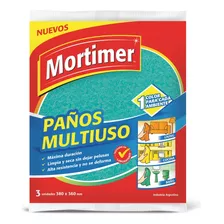 Paño De Limpieza Mortimer Multiuso Multicolor 3 u