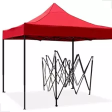 Tenda Gazebo 3x3 Barraca Praia Sanfonada Articulada Aço 