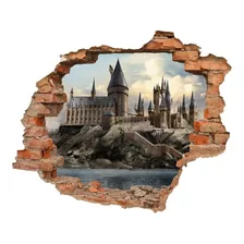 Decoración En Vinil Harry Potter Sticker Pared Rota 65x55cm Color Multicolor