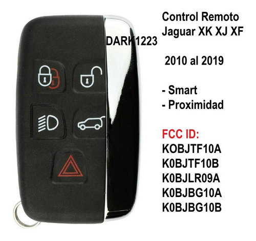 Control Remoto Jaguar Xk Xj Xf 2010-2019 Llave Proximidad Foto 2