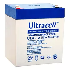 Bateria 12v 4ah Ultracell Para Alarmas, Ups, Cerco Eléctric