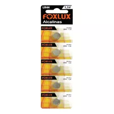 Bateria Alcalina 1,5v Lr44 C/5 Un Foxlux