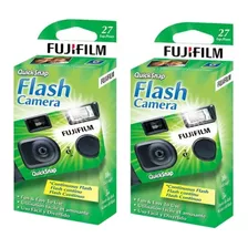 Cámara Desechable Fujifilm Paquete Con 2 Quicksnap Flash 400