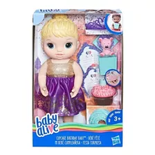 Boneca Baby Alive Festa Surpresa Loira Cupcake Hasbro E0596