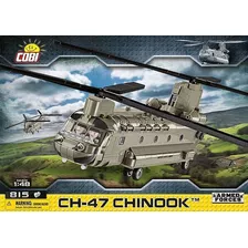 Helicóptero Militar Ch-47 Blocos De Montar 815 Peças Cobi