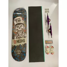 Skate Profissional Rodas Importada E Rolamento Reds Bones