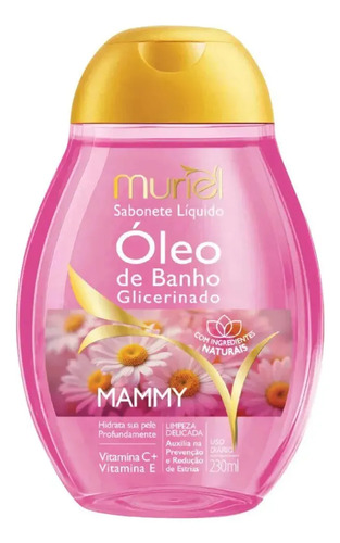 1 Sabonete Líquido Óleo De Banho Mammy Muriel 230ml