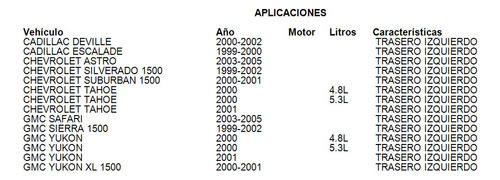 Caliper De Freno Trasero Izquierdo Chevrolet Astro 2003-2005 Foto 6