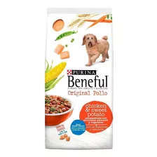 Alimento Beneful Original Para Perro Adulto Todos Los Tamaños Sabor Pollo Y Camote En Bolsa De 21.6kg