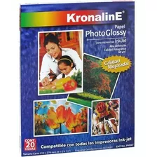 Papel Fotográfico Photoglossy 260gr Kronaline Carta 20 Hojas