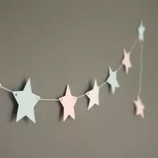 Guirnalda Banderín Estrellas Corazones Letras Personalizado 