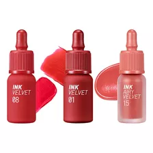 Combo Labial 15 Soft Coral + 1 Good Brick + 08 Sellout Red