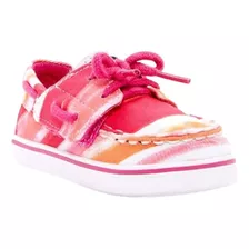 Tenis Sperry Bahama Jr Rosa Niños Cg55356