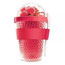 Vaso Refrigerado Para Cereales Yogurt Frutas Merienda Desayu