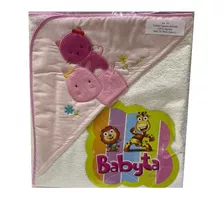 Toallon Para Bebe Con Capucha Bordada Babyta