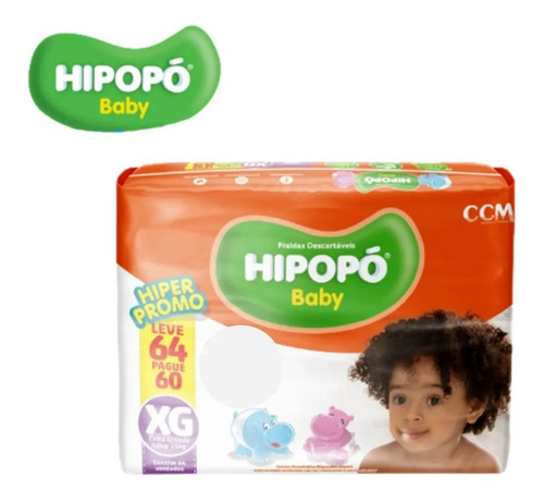 Fraldas Hipopo Mega Pacotão