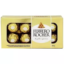 Ferrero Rocher Bombom Avelã 100g 8 Unid Presente