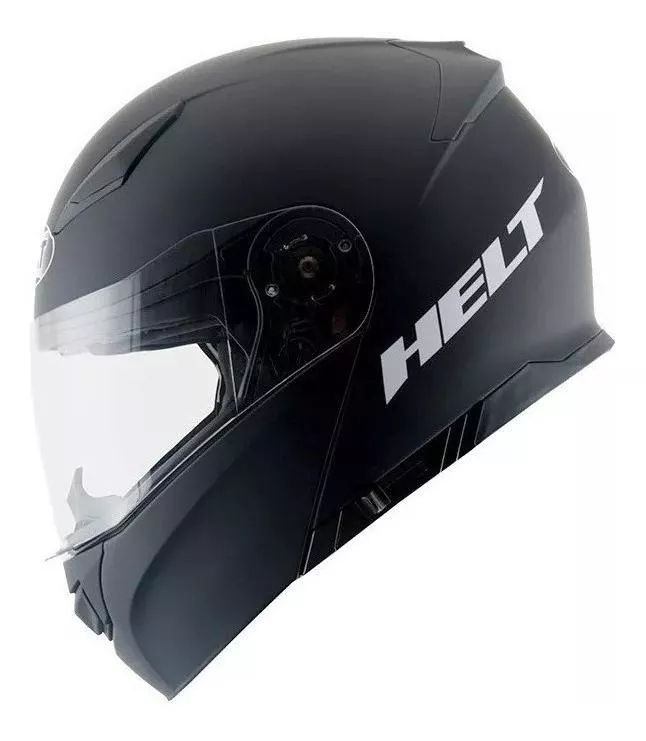 Capacete Para Moto  Escamoteável Helt Passeio  Hippo Glass  Preto-fosco Tamanho 56 