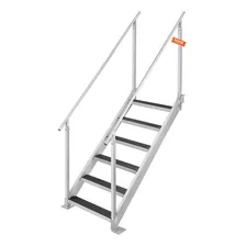 Escalera De Muelle De Aluminio Vevor 6 Escalones 43-51''