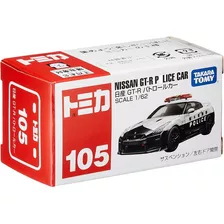 Tomica 105 Nissan Gt-r Police Car 1/62 Takara Tomy Color Blanco