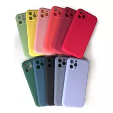 Silicon Case Para iPhone Con Protector De Camara