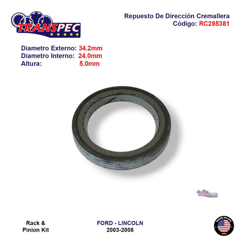 Repuesto De Direccin Cremallera Lincoln Mark Lt 2006-2008 Foto 4