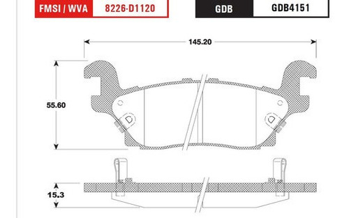 Balata Trasera Low Trw Hummer H2 6.0 2006 Foto 2