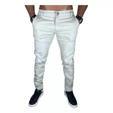 Calça De Sarja Masculina Embutida Social Sport Fino Homem