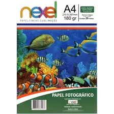 Papel Fotográfico A4 180gr Dupla Face Kit 4 Pacotes Oferta