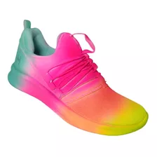 Tenis Casual Comodo Colores Sneakers Moda Degradado