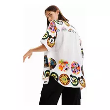 Blusa Desigual Mujer Blanca Primavera