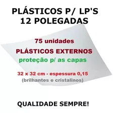 75 Plásticos 0,15 Externos Proteção P/ Capa Lp Discos Vinil