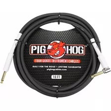 Pig Hog Ph10r Cable Para Guitarra O Bajo 3 Metros Angular