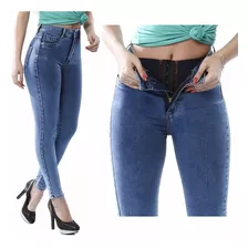 Calça Sawary Jeans Super Lipo+cinta Modeladora Skinny Lycra