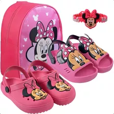 Babuche Infantil Bebe Chinelo Personagem Kit Com Mochila 