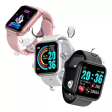 Kit 3 Relógio Smartwatch Android Ios Inteligente D20 Digital