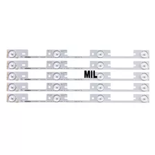 Kit 6 Fitas De Led Toshiba 40l2400 40l5400 Dl3944 Dl4045i