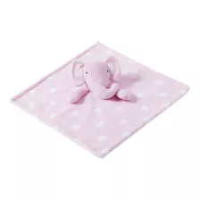Naninha Bebê Bichinhos Fofinho 36x36cm Presente Pra Crianças Cor Elefantinho Rosa