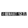 Emblema Letrero Renault 12 Placa