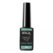 Esmalte Em Gel Para Unhas Verde Menta 10g - Brilia Nails