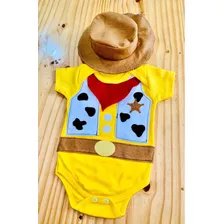 Body Woody Toy Story Fantasia Festa Chapéu Mesversario